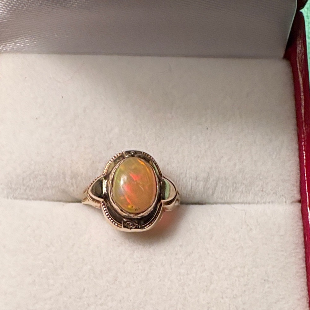 Antique Gold and Opal Ring